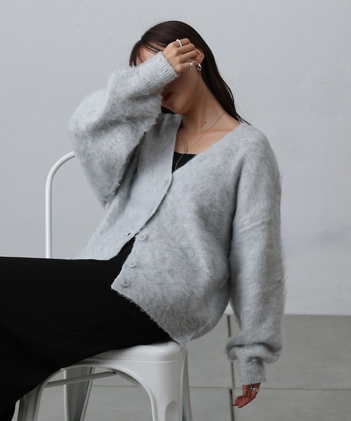 「COLONY 2139」 ニットカーディガン FREE ブルー レディース_画像6