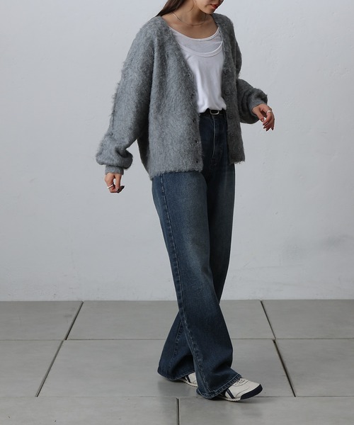 「COLONY 2139」 ニットカーディガン FREE ブルー レディース_画像7