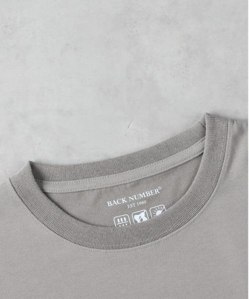 BACK NUMBER tシャツ 「BACK NUMBER」汗染み防止×吸水速乾×UVカット