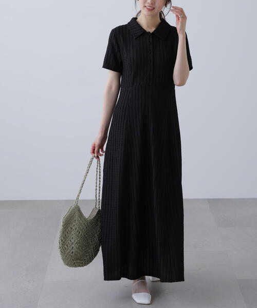 FREE'S MART（フリーズマート） ワンピース カットジャガードポロ