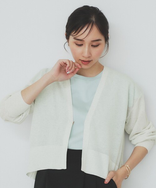 index（インデックス） カーディガン 「5色展開」コンパクトショート