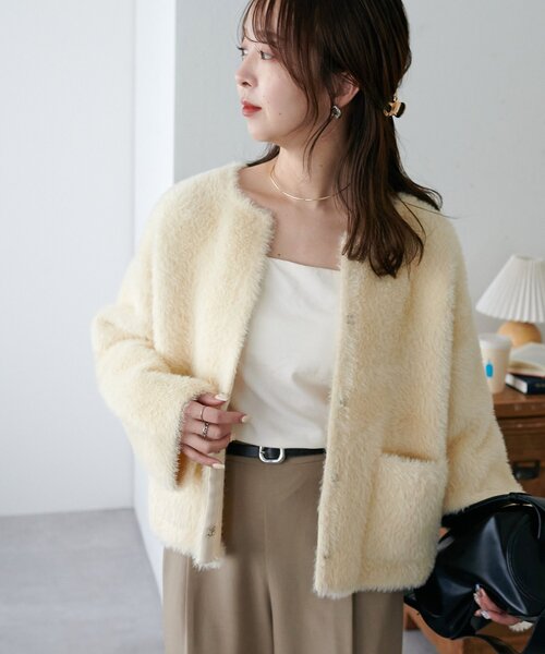 【美品・未使用】エスカーダ 高級ロングカーディガン ミンクファー着脱可能ブラック SAGA サガ ミンク ファー ロングコート ダーク 爆買 : エルベート