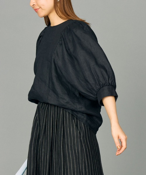 「BABYLONE」 半袖ブラウス フリー オフホワイト レディース_画像3