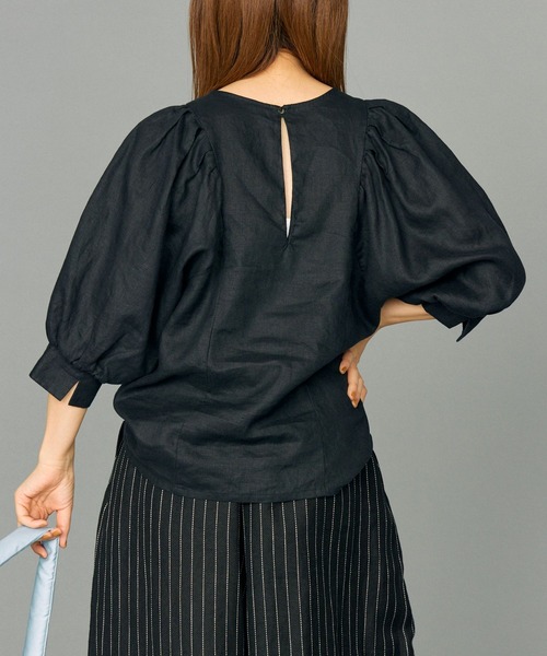 「BABYLONE」 半袖ブラウス フリー オフホワイト レディース_画像4