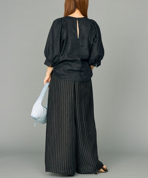 「BABYLONE」 半袖ブラウス フリー オフホワイト レディース_画像7