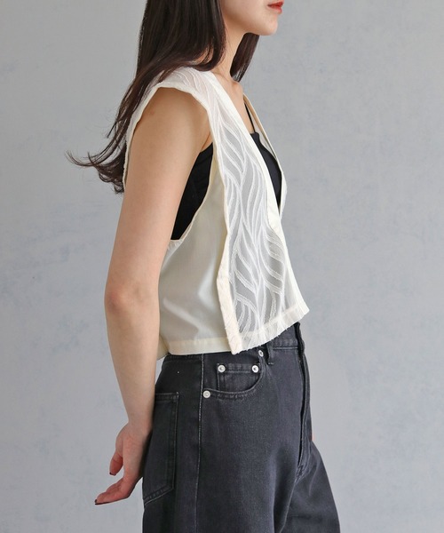 「cheriella」 ベスト M アイボリー レディース_画像2