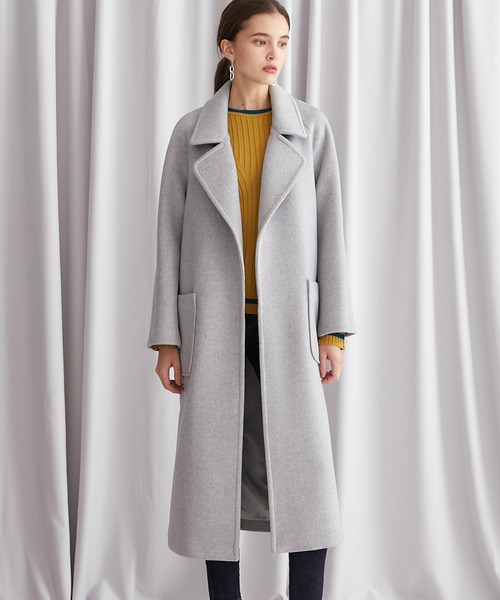 超高級✨美品◎ チェスターコート グレー ダブル ステュディオス STUDIOUS（ステュディオス） チェスターコート 2 グレー レディース