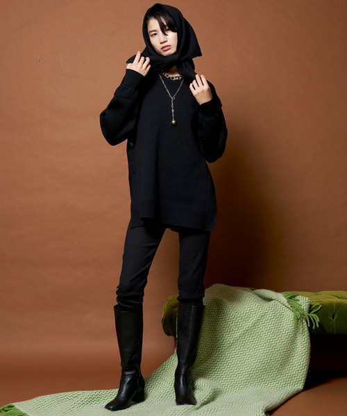 MAISON SPECIAL（メゾンスペシャル） 長袖ニット FREE マスタード