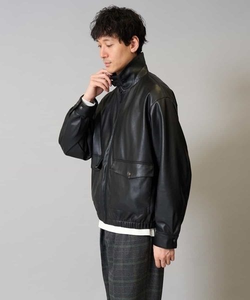 a.v.v コート ジャケット 「洗濯機で洗える」フェイクレザー