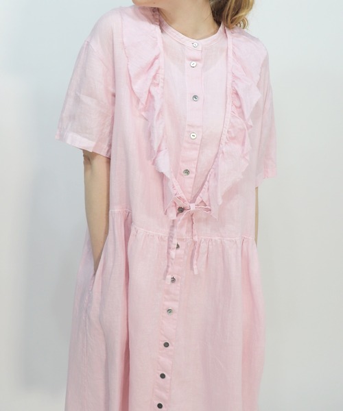 「haupia」 半袖ワンピース MEDIUM ピンク レディース_画像7