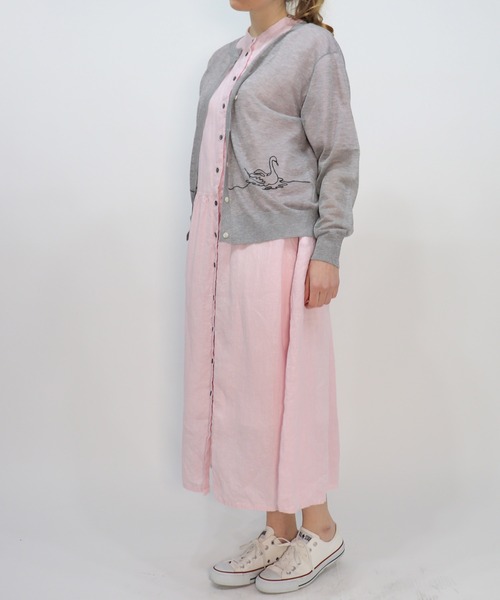 「haupia」 半袖ワンピース MEDIUM ピンク レディース_画像9