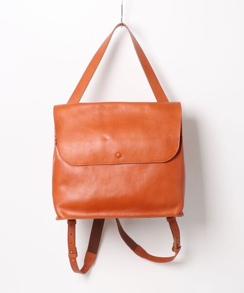 デイバック リュック 「YUFU/ユフ」日本製 レザーリュック 2WAY 横型