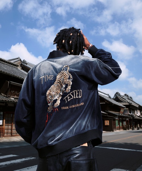 Schott N.Y.C スカジャン Schott/ショット/EMB. TIGER GRUNGE