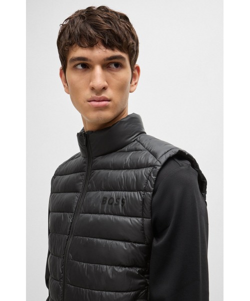 BOSS（HUGO BOSS） コート ジャケット パッカブル ジレ トーナルロゴ