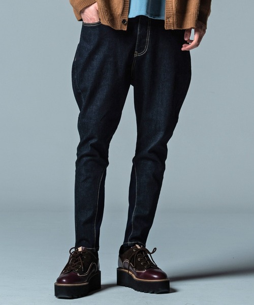 glamb デニムサルエルパンツ glamb poly denim グラム ポリーデニム