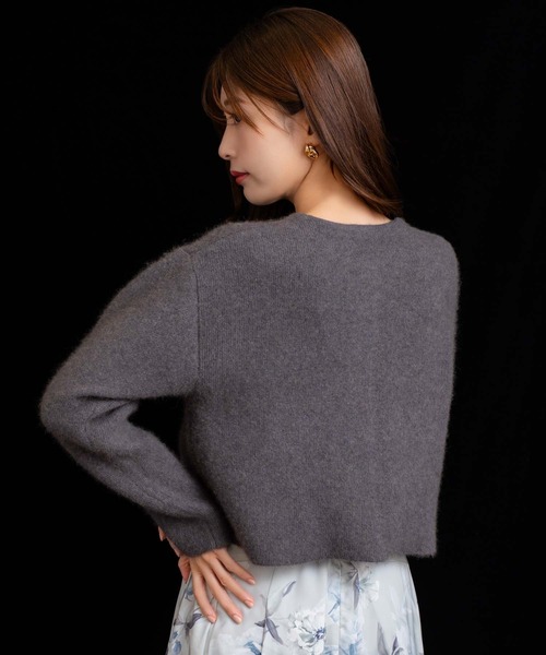 NOELA(ノエラ) ニット セーター ラクーンブレンドニットジャケット NOELA(ノエラ) ニット セーター ラクーンブレンドニットジャケット