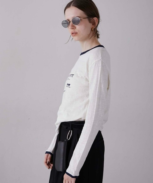 la peau de gem（ラポドゥジェム） tシャツ 「LA PEAU DE GEM」sheer