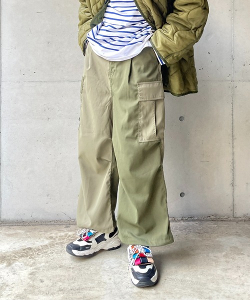 CPCM(シーピーシーエム) カーゴパンツ FREE オリーブ メンズ CPCM(シーピーシーエム) カーゴパンツ FREE オリーブ メンズ