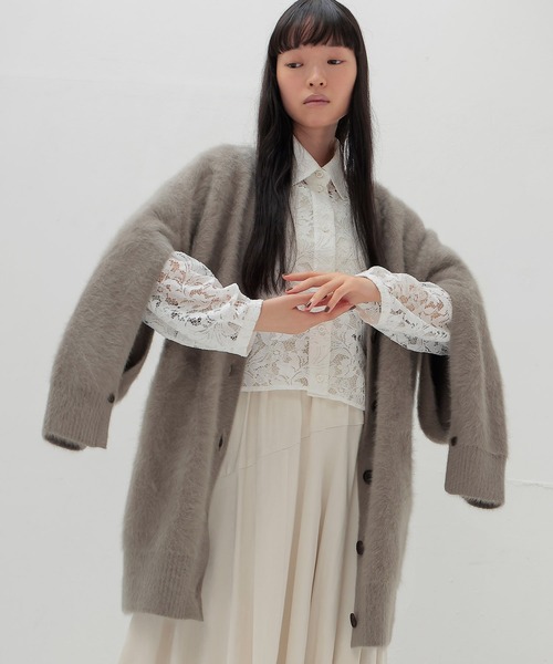 DRESSLAVE（ドレスレイブ） カーディガン fox cashmere slit sleeve