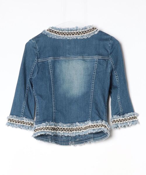 「GUILD PRIME」 デニムジャケット 34 ブルー レディース_画像2