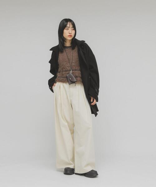 KBF（ケービーエフ） ニット セーター ラインデザインシャギーニット