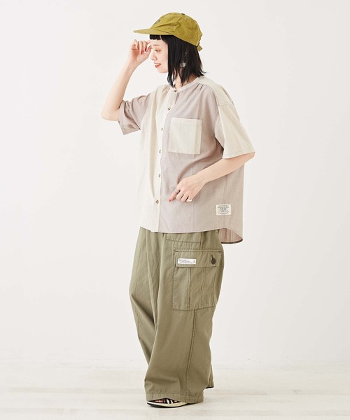 「CUBE SUGAR」 半袖ブラウス M スミクロ レディース_画像7
