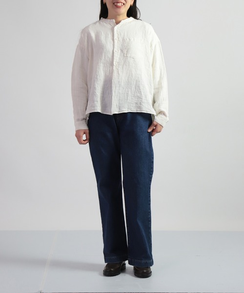 「D.M.G.」 長袖ブラウス 2 ブラック レディース_画像6