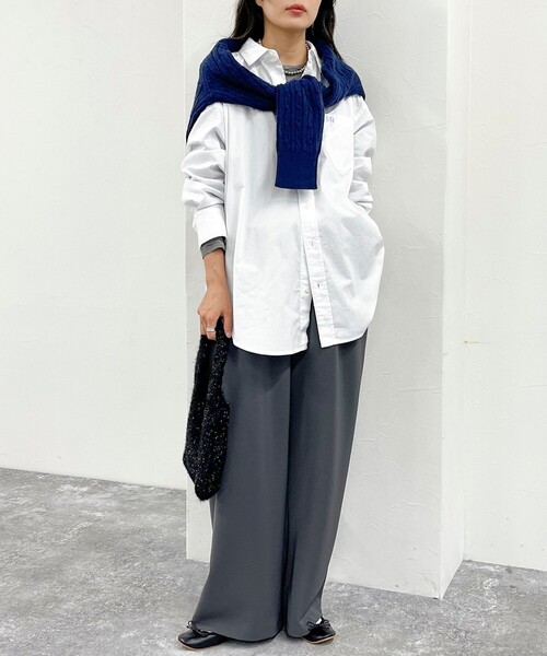 「fredy emue」 長袖シャツ 38 ブルー系その他 レディース_画像2