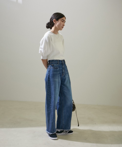 「SALON adam et rope'」 半袖ニット FREE ブラック レディース_画像7