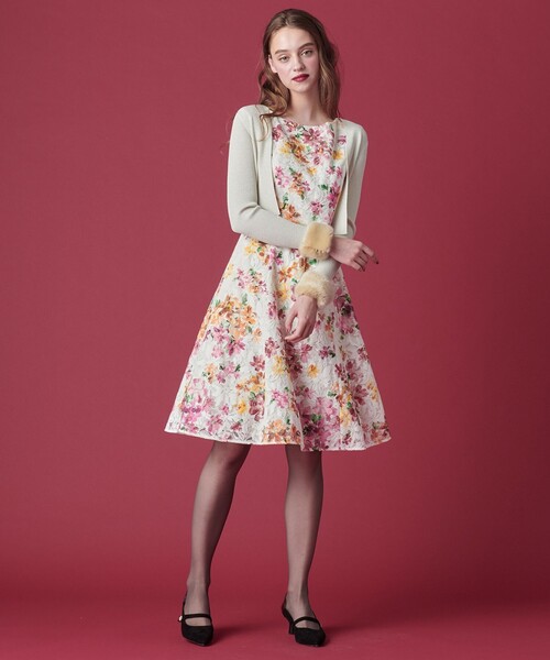 TOCCA（トッカ） ノースリーブワンピース 0 ホワイト レディース