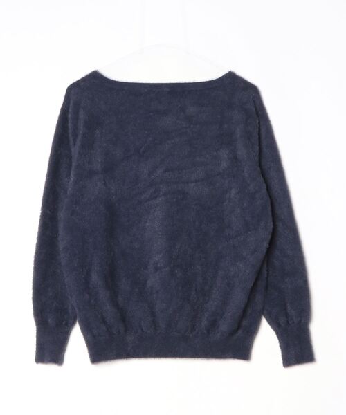 「Unaca」 長袖ニット 38 ネイビー レディース_画像2