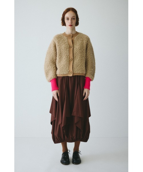 euw loop knit cardigan brown ニットカーディガン HeRIN.CYE カーディガン Loop yarn knit cardigan ループヤーンニット