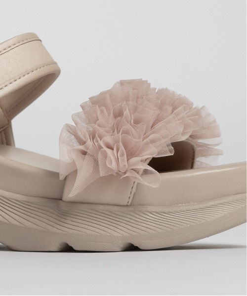 RANDA（ランダ） サンダル サステナブル チュールフリルスポーツ