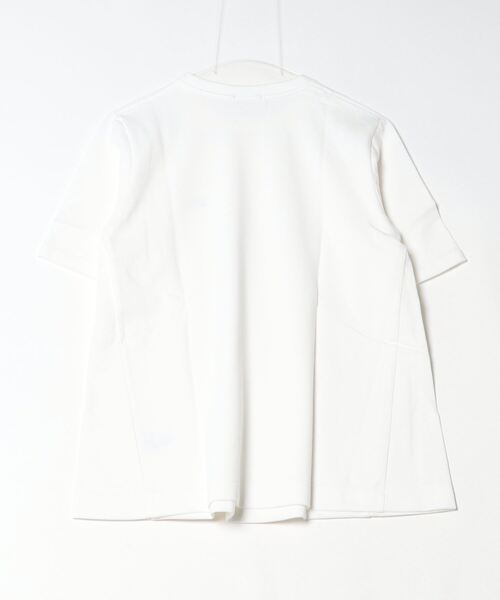 「LACOSTE」 半袖ブラウス 38 オフホワイト レディースの画像