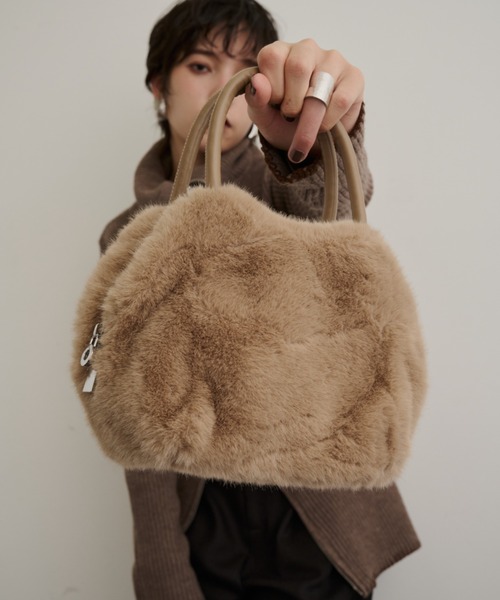 DFFUR. ハンドバッグ 2WAYエシカルファーバッグ : ZOZOTOWN Yahoo!店