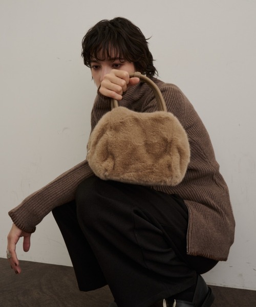 DFFUR. ハンドバッグ 2WAYエシカルファーバッグ : ZOZOTOWN Yahoo!店