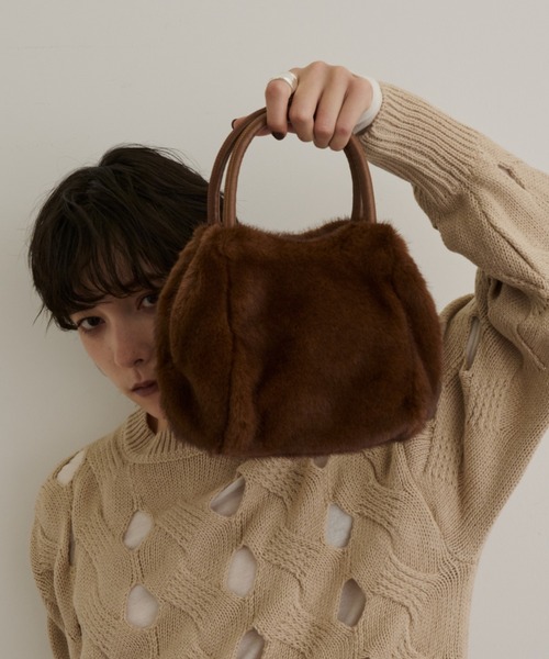 DFFUR. ハンドバッグ 2WAYエシカルファーバッグ : ZOZOTOWN Yahoo!店