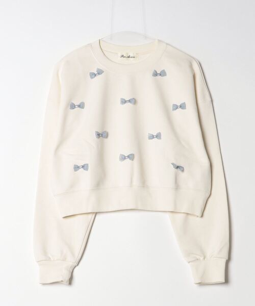 「paravion」 スウェットカットソー FREE アイボリー レディース_画像2