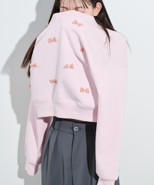 「paravion」 スウェットカットソー FREE アイボリー レディース_画像5