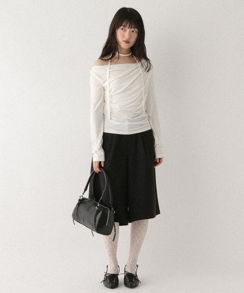 「Heather」 長袖カットソー FREE ピンク レディース_画像2