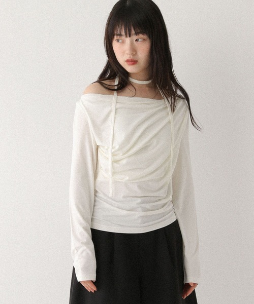 「Heather」 長袖カットソー FREE ピンク レディース_画像5