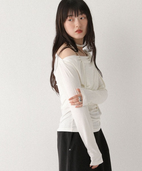 「Heather」 長袖カットソー FREE ピンク レディース_画像6