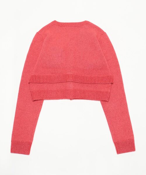 「6」 ニットカーディガン FREE グレー レディース_画像2