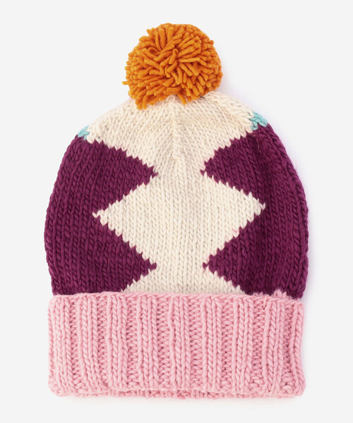 CHAMULA（チャムラ） ニット帽 ニットキャップ | ニットキャップ PINK