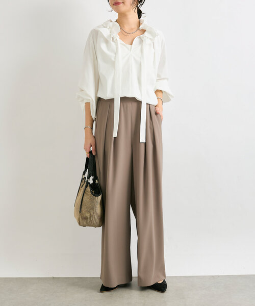 「RIVE DROITE」 長袖ブラウス FREE オフホワイト レディース_画像2