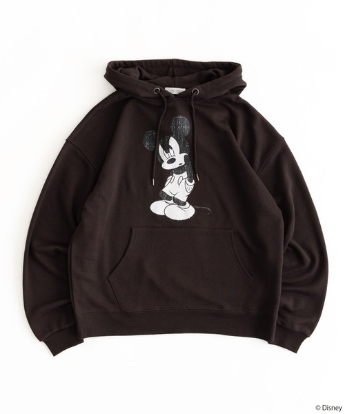 「MUHET」 プルオーバーパーカー「Disneyコラボ」 SMALL 杢グレー レディース_画像6