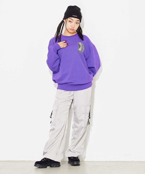 X-girl　スウェットセット　M X-girl（エックスガール） スウェットカットソー M ブラック