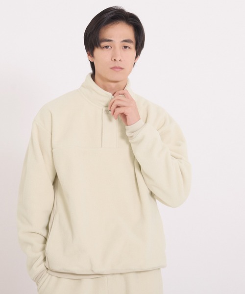 coca（コカ） トレーナー スウェット 両面フリースハーフZIPプル