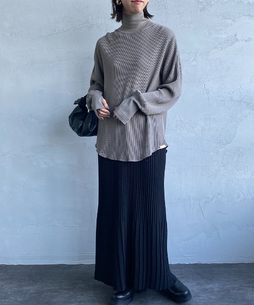 「AMERICANA」 長袖カットソー ONE SIZE ダークブラウン レディース_画像7