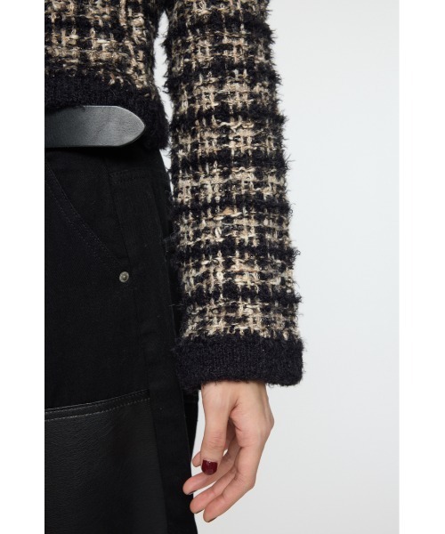 MOUSSY（マウジー） ジャケット ノーカラージャケット COMPACT KNIT